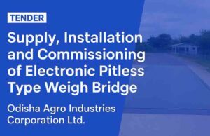 Odisha Agro Industries Corporation Tender 2025