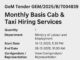 GeM Tender Alert: Monthly Basis Cab & Taxi Hiring Services 2025