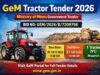 Latest GeM Tractor Tender 2026