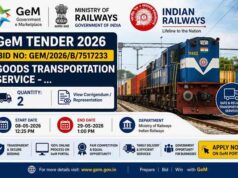 Indian Railways Goods Transportation Tender 2026